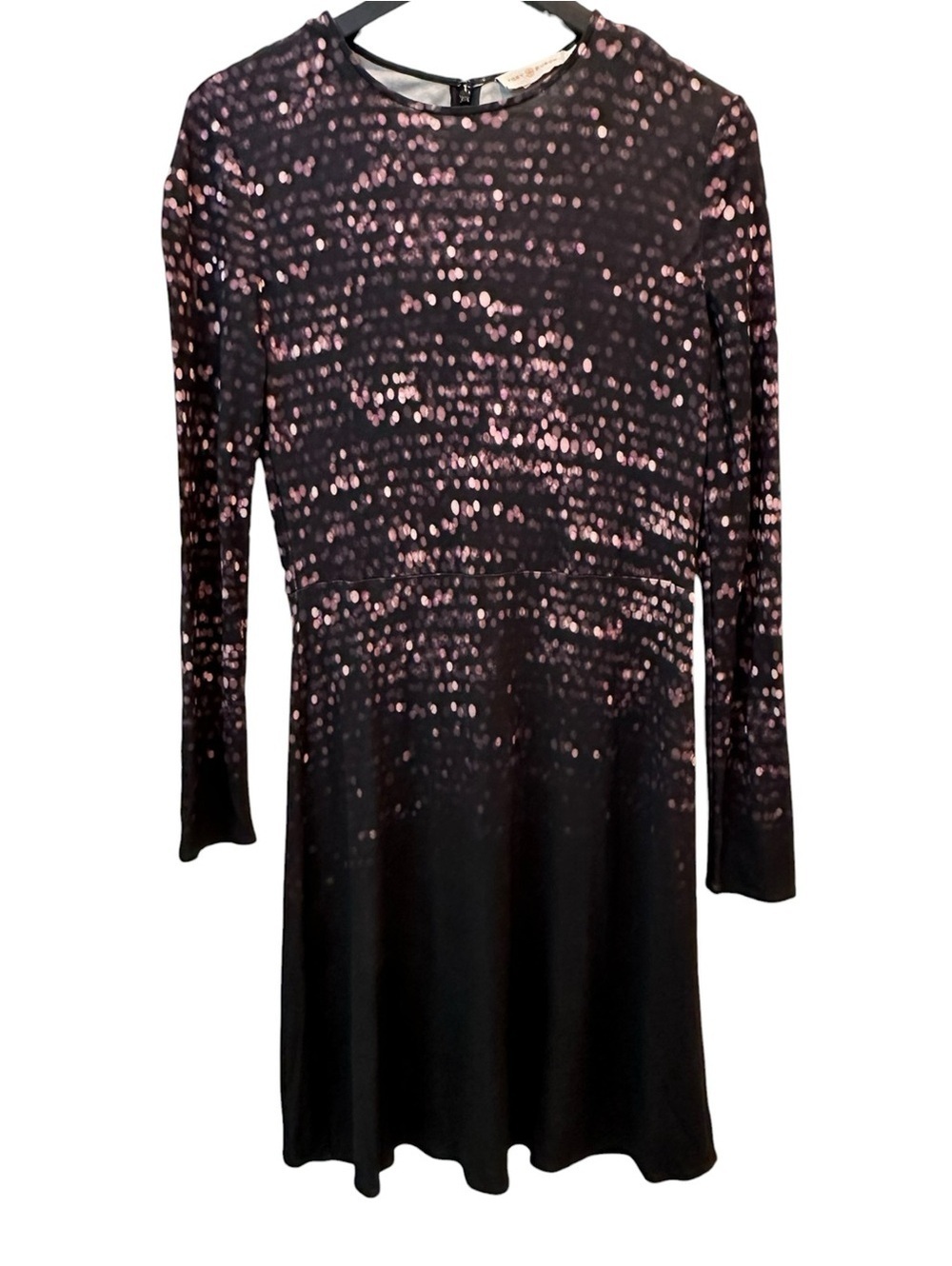 Tory Burch City Lights Long Sleeve Jersey Dress